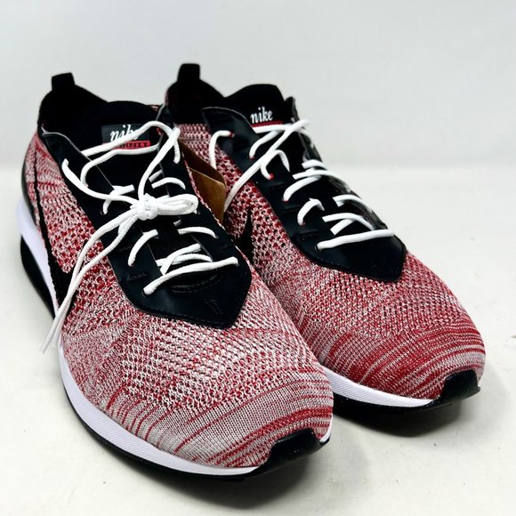 Nike Air Max Flyknit Racer Next Nature Mens Red FD2764-600 Shoes NWOB Size 11.5 - Picture 3 of 9